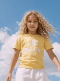 LIL DUBAI’N t Shirt - White on Yellow